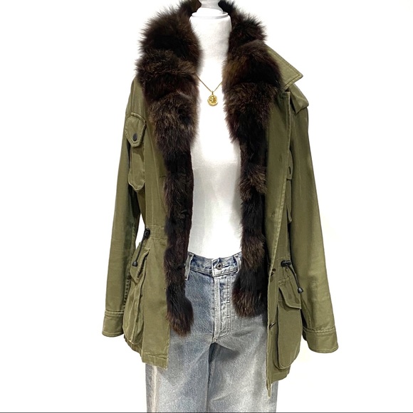 Belle Fare Jackets & Blazers - BELLE FARE Layering Dyed Brown Fox Fur Vest Size S $875